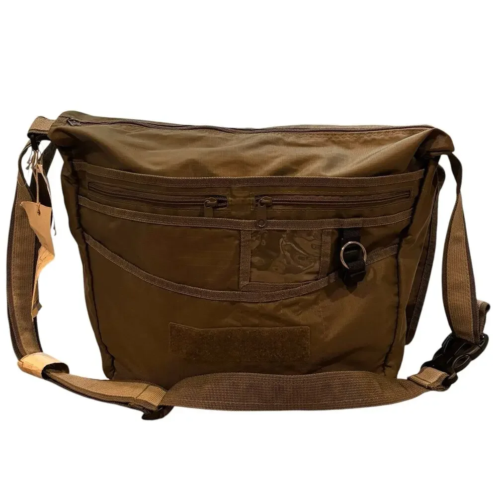 Vintage Y2K Gap 2002 Olive Green Nylon Multi-Pocket Messenger Bag NEW WITH TAGS